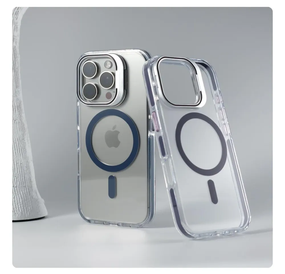 Détail de la coque transparente magnétique