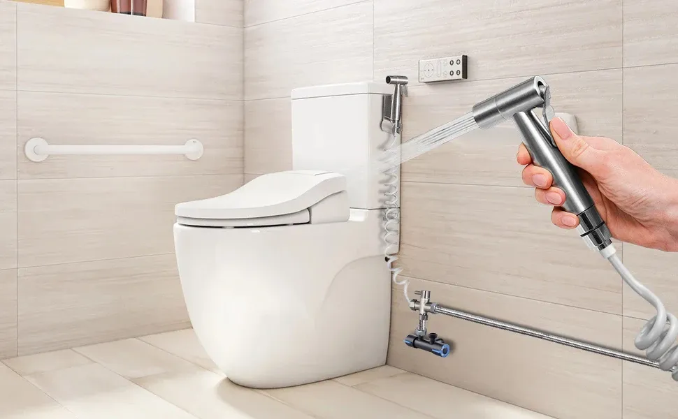 Kit de pulvérisateur de bidet portable en acier inoxydable