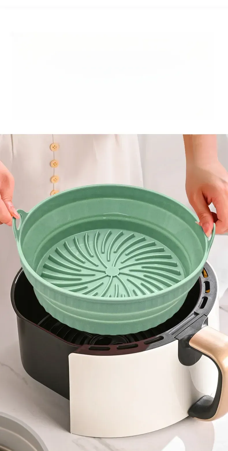 Tapis de friteuse à air en silicone, utilisation au quotidien