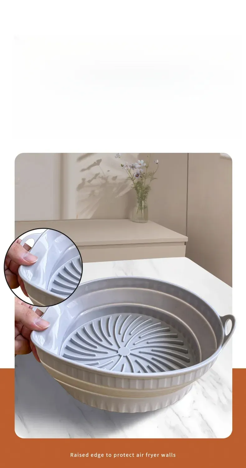 Accessoire réutilisable pour friteuse à air, présentation