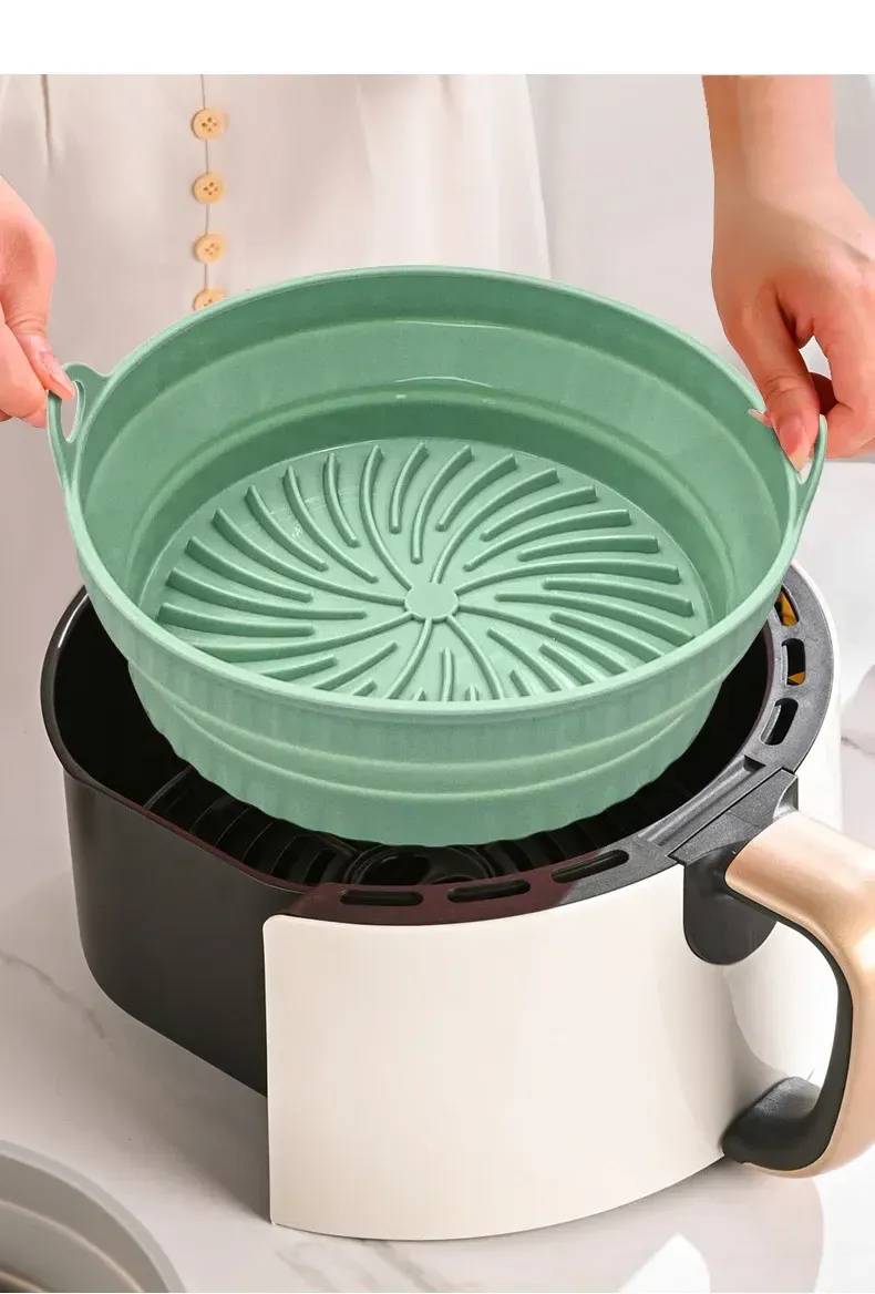Accessoire pliable pour friteuse à air en silicone