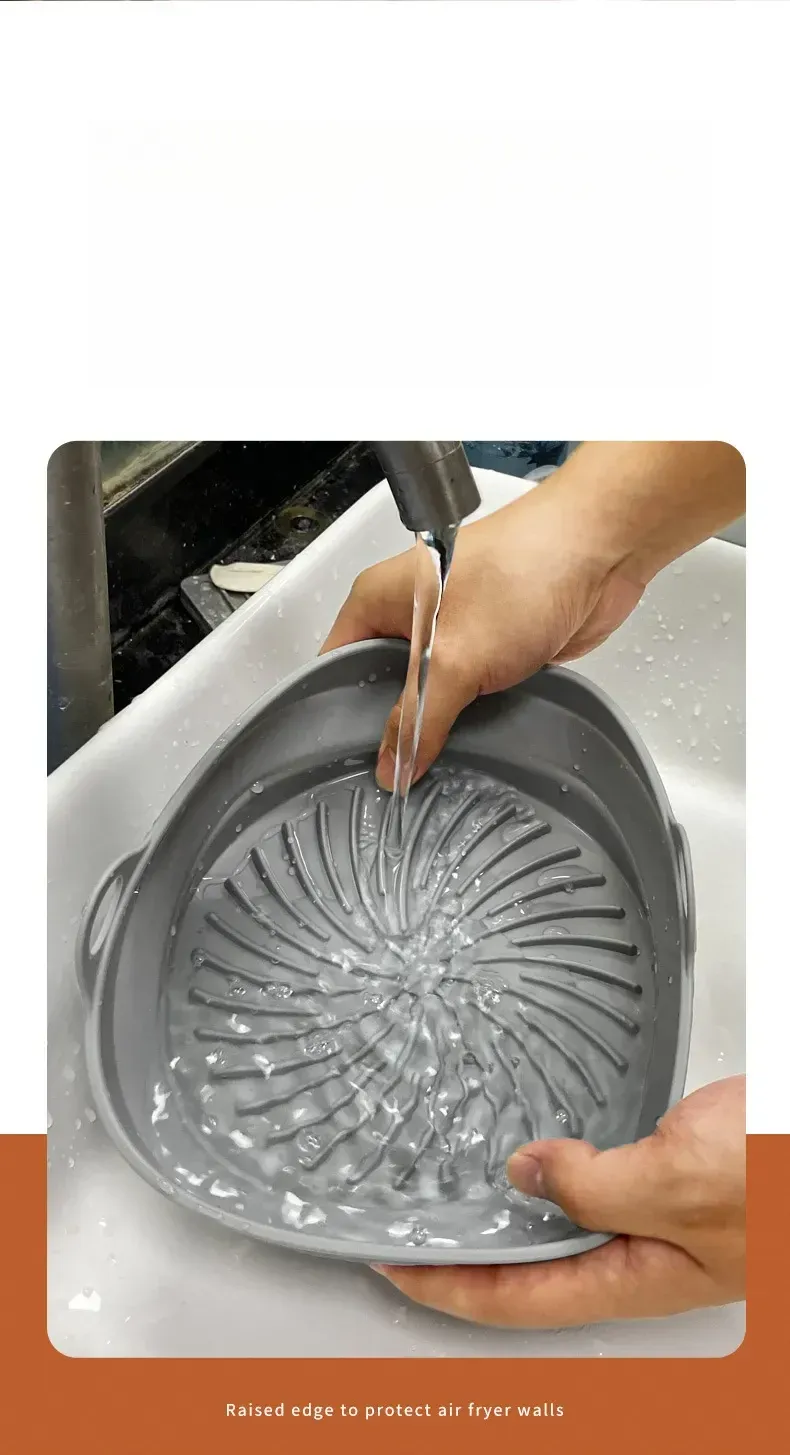Doublure antiadhésive pour friteuse à air, vue rapprochée