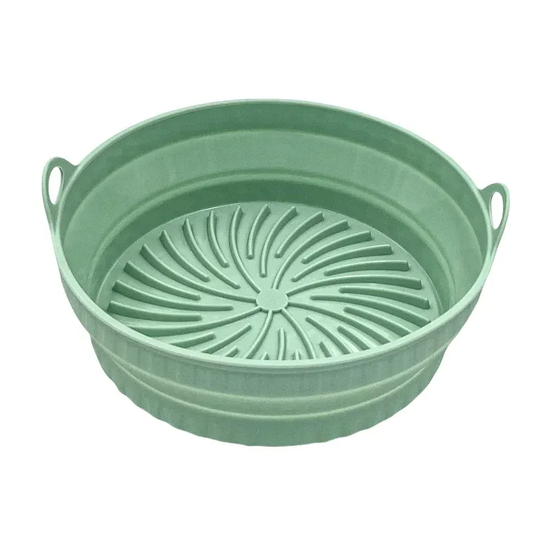 Friteuse à air pliable avec doublure en silicone, poêle à air réutilisable, tapis de friteuse à air en silicone de qualité alimentaire 5