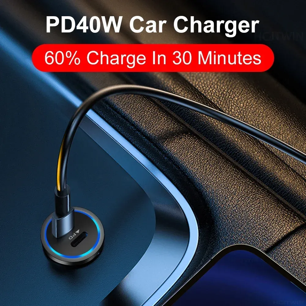 Chargeur de voiture USB-C en usage quotidien