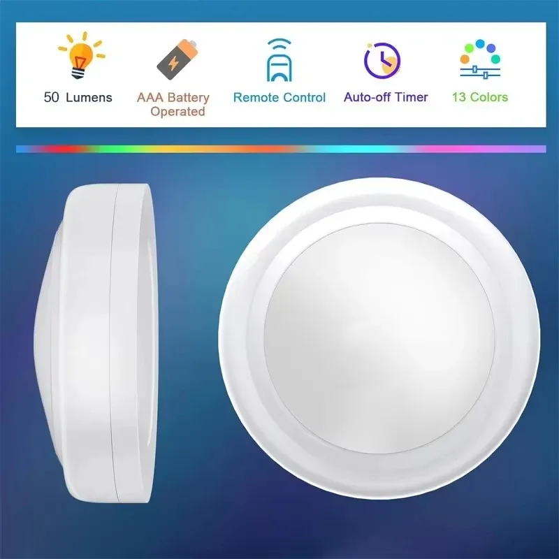 Lumières LED télécommandées pour meubles