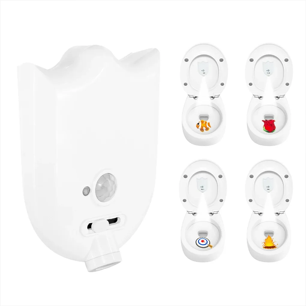 Veilleuse LED RVB rechargeable à détection de mouvement pour cuvette de WC et salle de bain 2