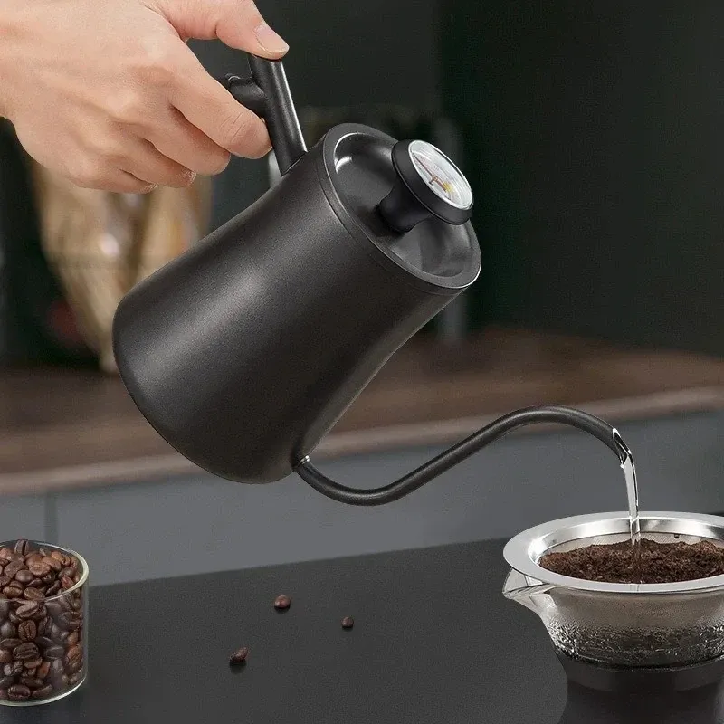 Sonde thermométrique en acier inoxydable pour café, 0 à 100 °C, pour cafetière et pichet à mousse de lait 5