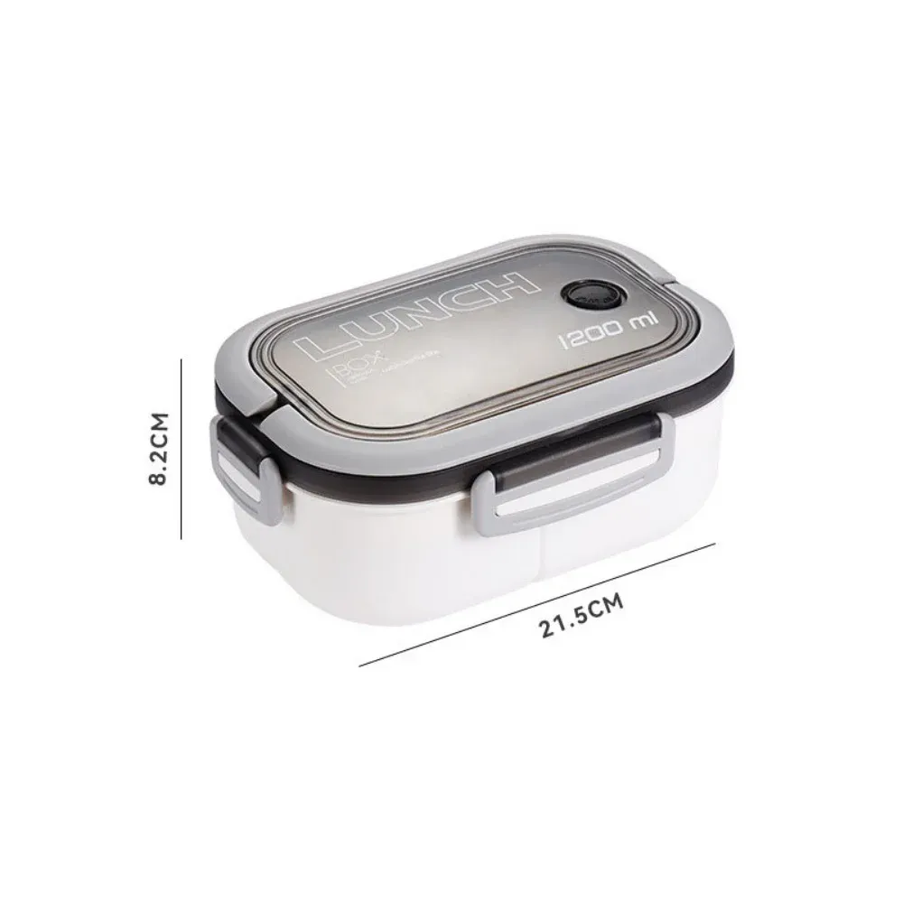 Boîte à déjeuner bento multicouche 1200 ml avec couverts, boîte bento portable pour enfants à compartiments pour le bureau, le camping et l'école 8