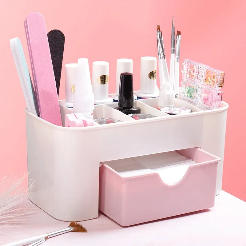 Vue détaillée de l'organisateur de nail art