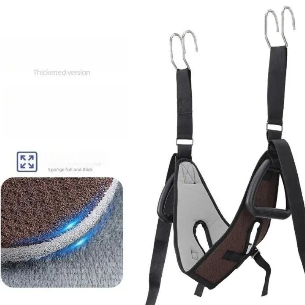 Sangle de traction cervicale horizontale à suspendre, réglable, pour usage domestique : massage et étirement du cou 7