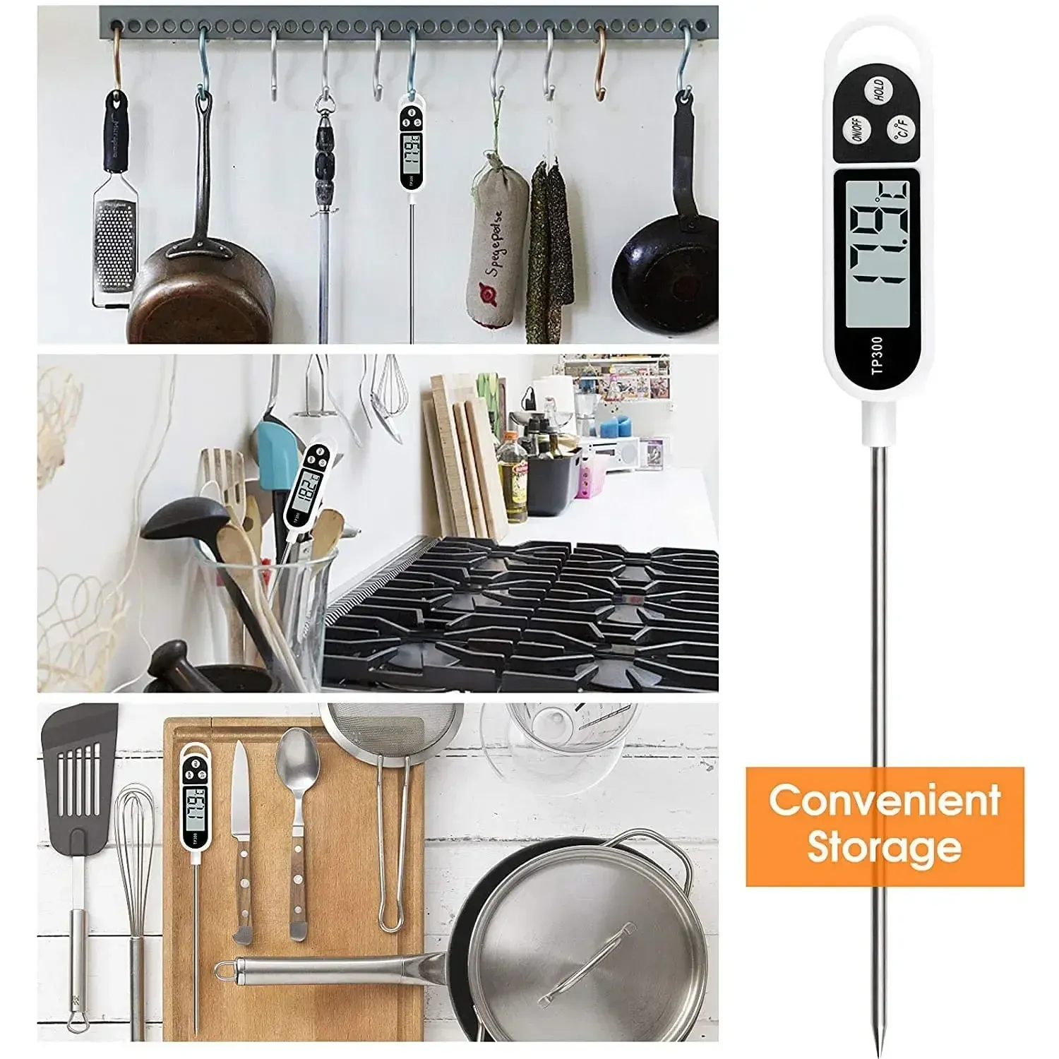 Thermomètre de cuisine numérique à écran LCD pour viande 5