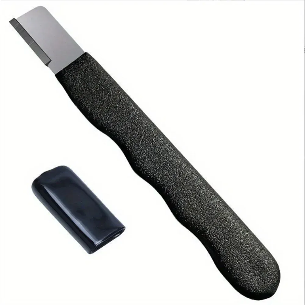 Pierre à aiguiser portable pour couteaux et ciseaux de jardin, avec couvercle, mini aiguiseur à meule en métal 5