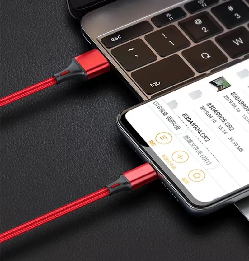 Détail du connecteur du câble de charge Apple