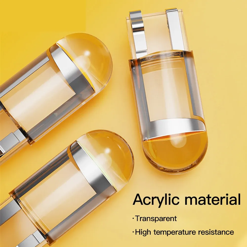 10 ampoules LED W5W T10 COB pour intérieur de voiture, éclairage de plaque d'immatriculation et de dôme, lumière de lecture, verre, blanc glacé, bleu, jaune, 12 V 2