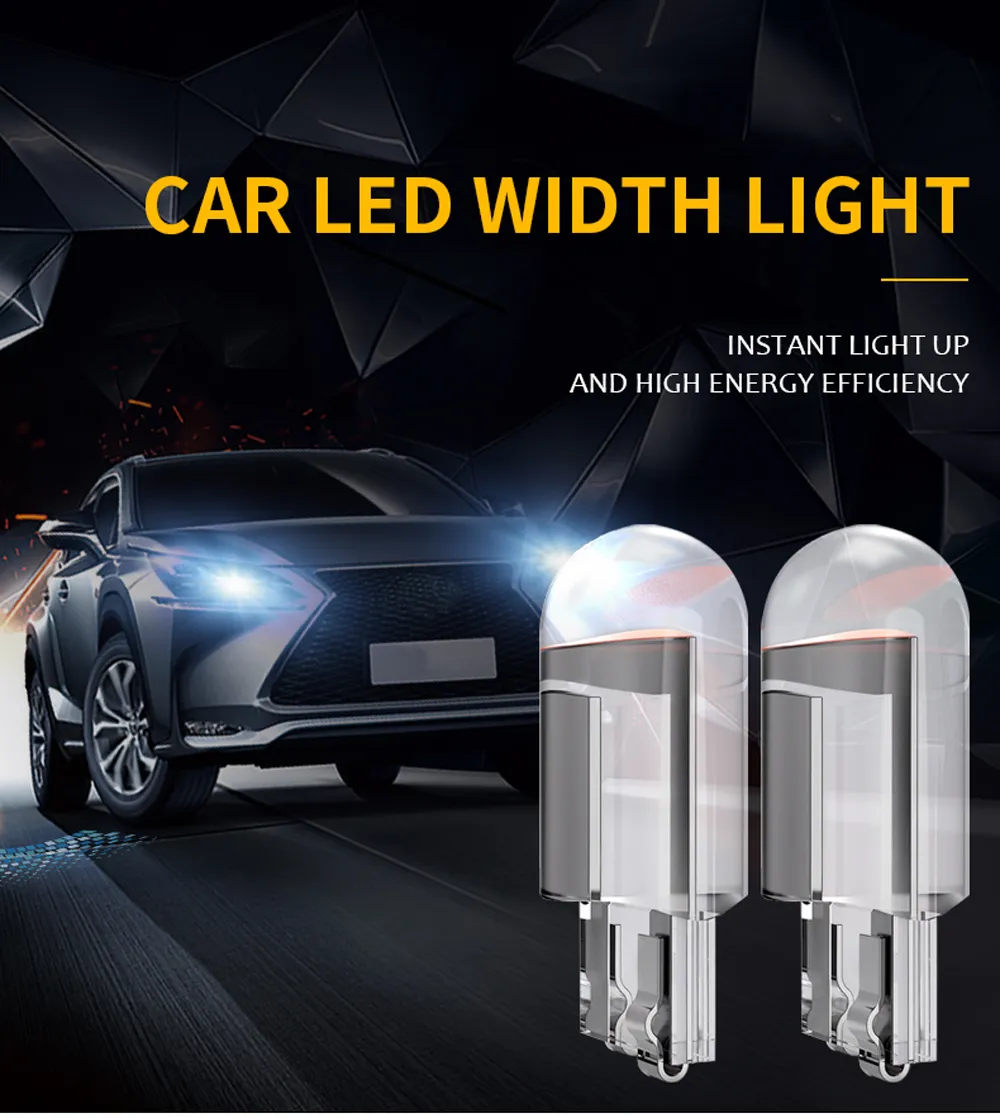 Ampoule LED W5W T10 COB vue détaillée