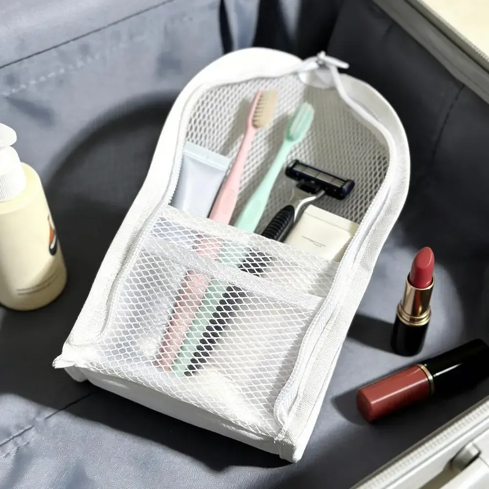 Trousse de maquillage en maille compacte