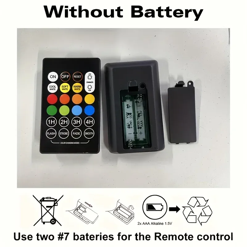 Ampoule rechargeable avec télécommande en main