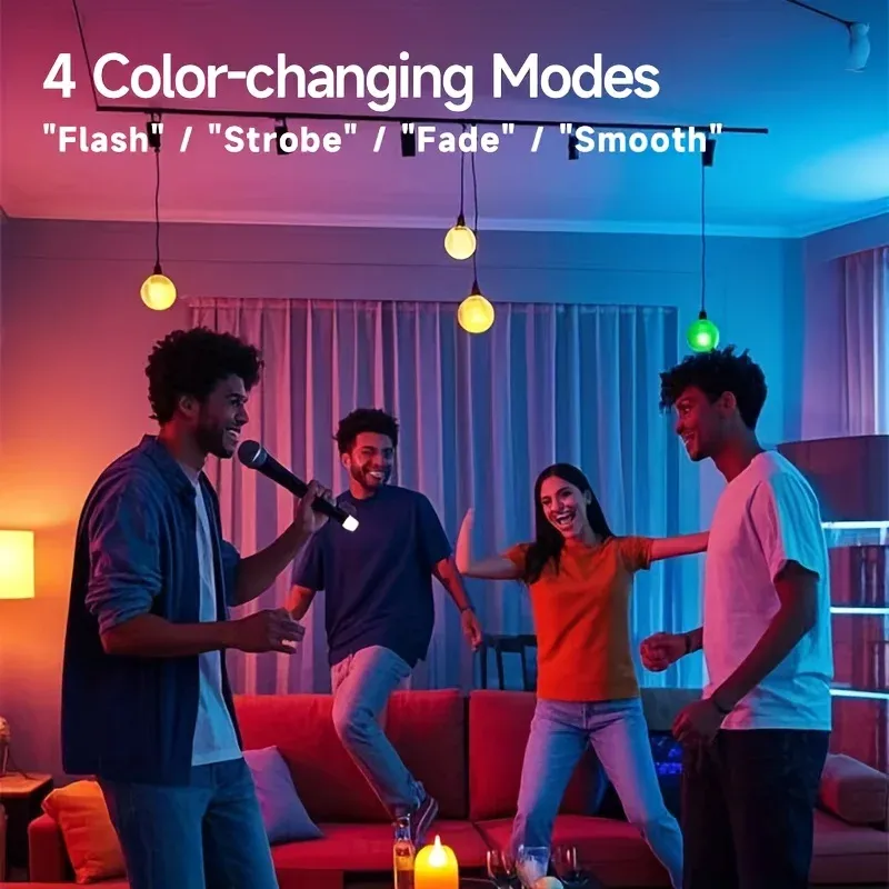 Ampoule rechargeable éclairant un espace de vie