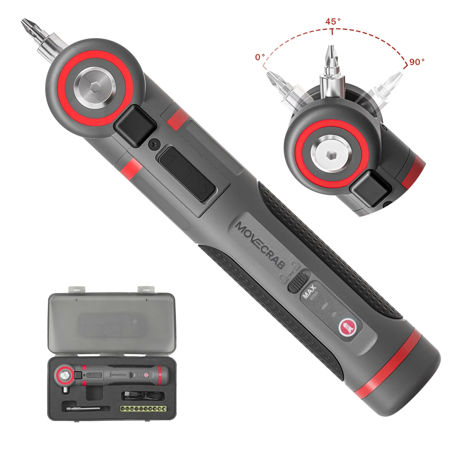 MOVECRAB – Mini jeu de tournevis électrique à angle réglable, outil portatif rechargeable au lithium pour la maison - Image 1