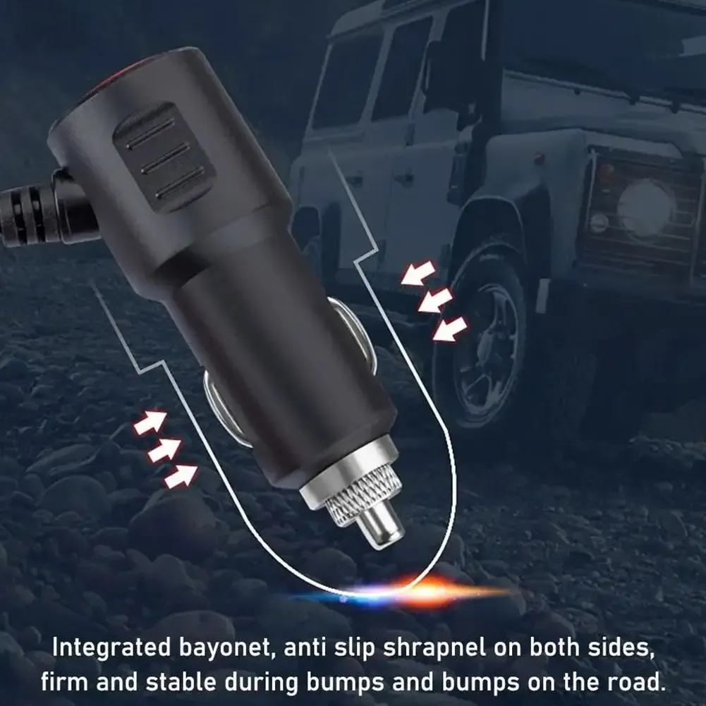 Chargeur de voiture double port en utilisation