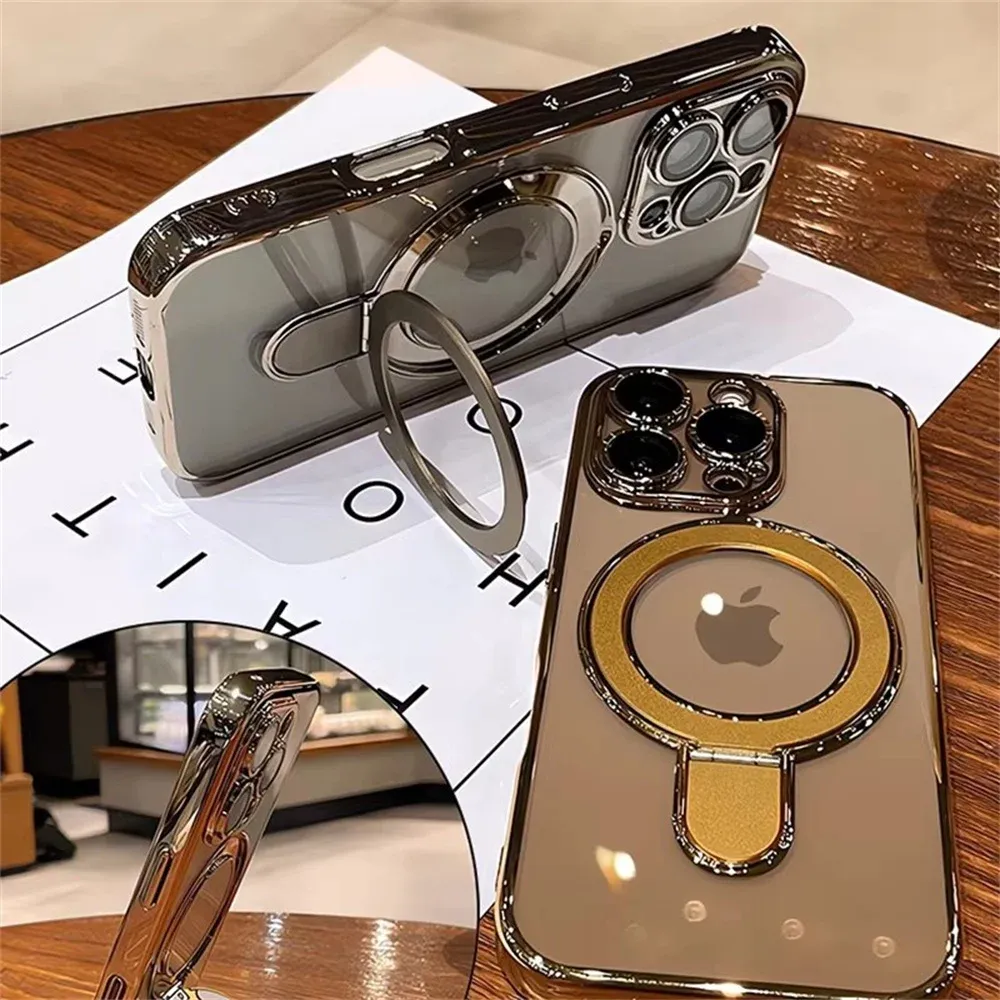 Coque MagSafe transparente en situation