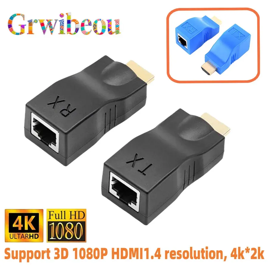 Extendeur HDMI HD 4K 1080P avec ports RJ45