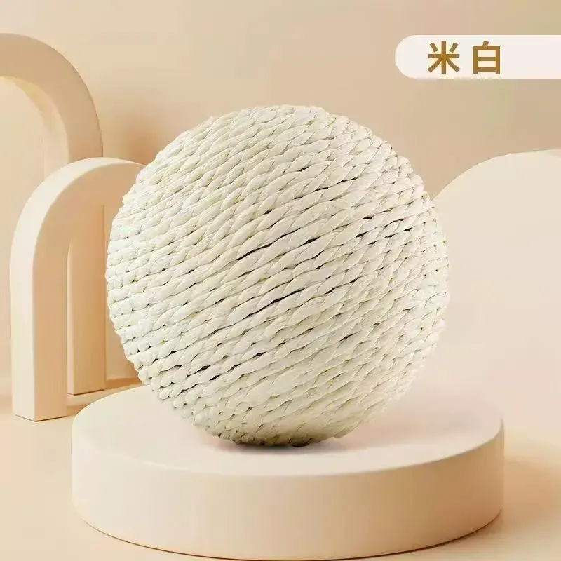 Jouet interactif en sisal pour chat avec balle sonore à gratter 9