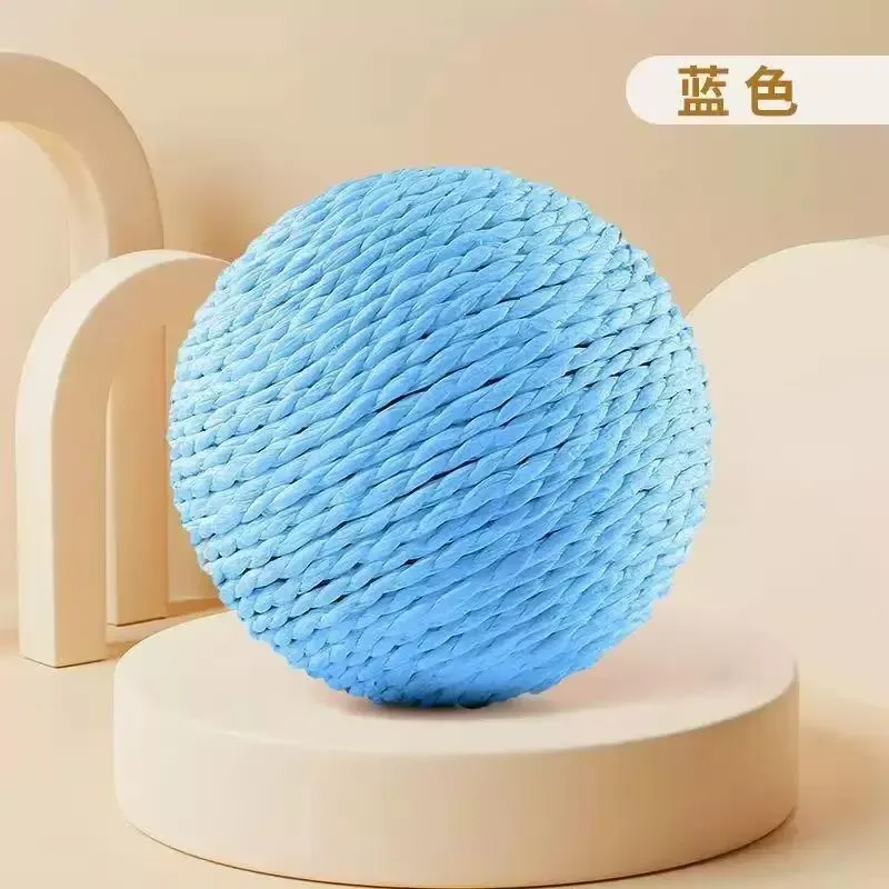 Jouet interactif en sisal pour chat avec balle sonore à gratter 7