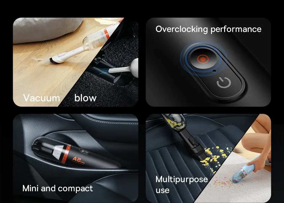 Utilisation de l'aspirateur Baseus A2 Pro
