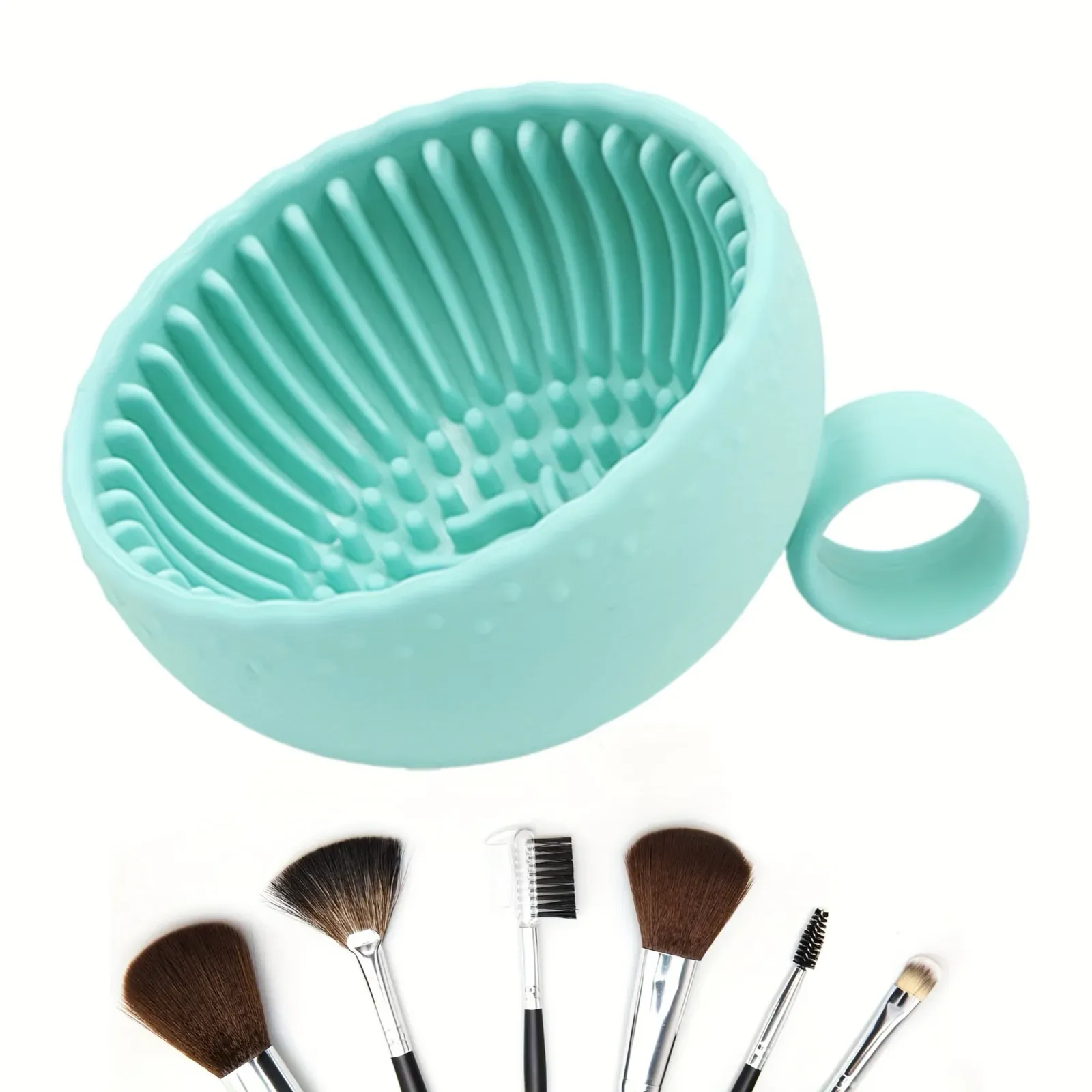 Tampon exfoliant pour nettoyage des pinceaux