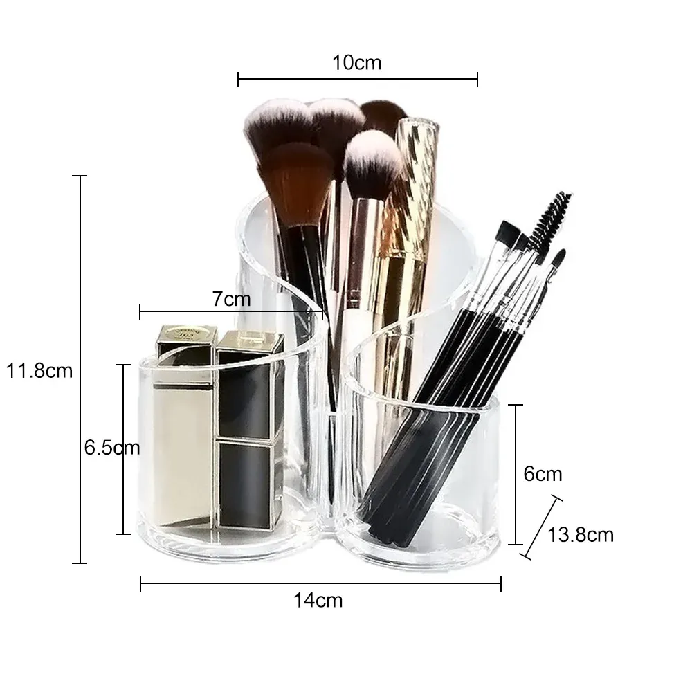 Organisateur de maquillage vue d'ensemble