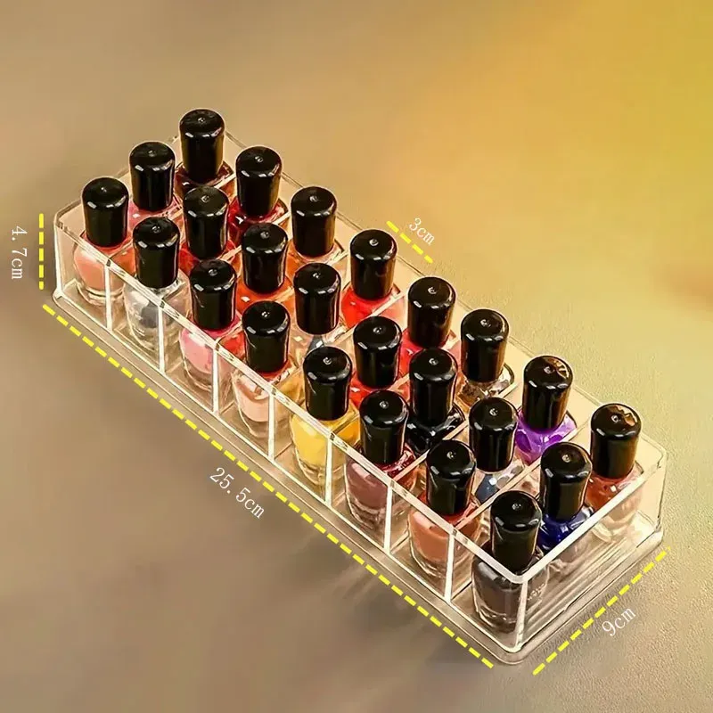 Organisateur de maquillage transparent en acrylique pour rouge à lèvres et pinceaux 16
