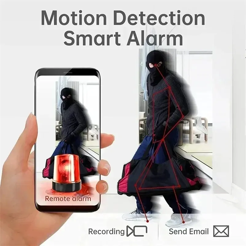 Caméra de surveillance Wi-Fi intérieure HD 1080P avec audio 4