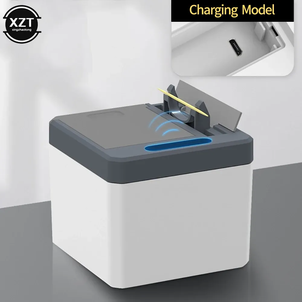 Distributeur automatique intelligent de cure-dents électrique avec capteur, support de cure-dents et organisateur d'accessoires de cuisine 7