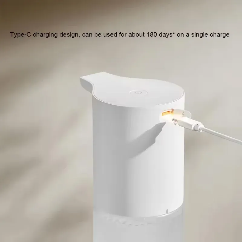 Distributeur automatique de savon en mousse Xiaomi Mijia 1S, rechargeable par USB, pour cuisine et salle de bain 4
