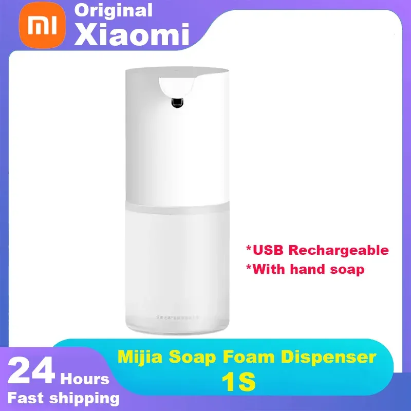 Distributeur automatique de savon en mousse Xiaomi Mijia 1S, rechargeable par USB, pour cuisine et salle de bain 7