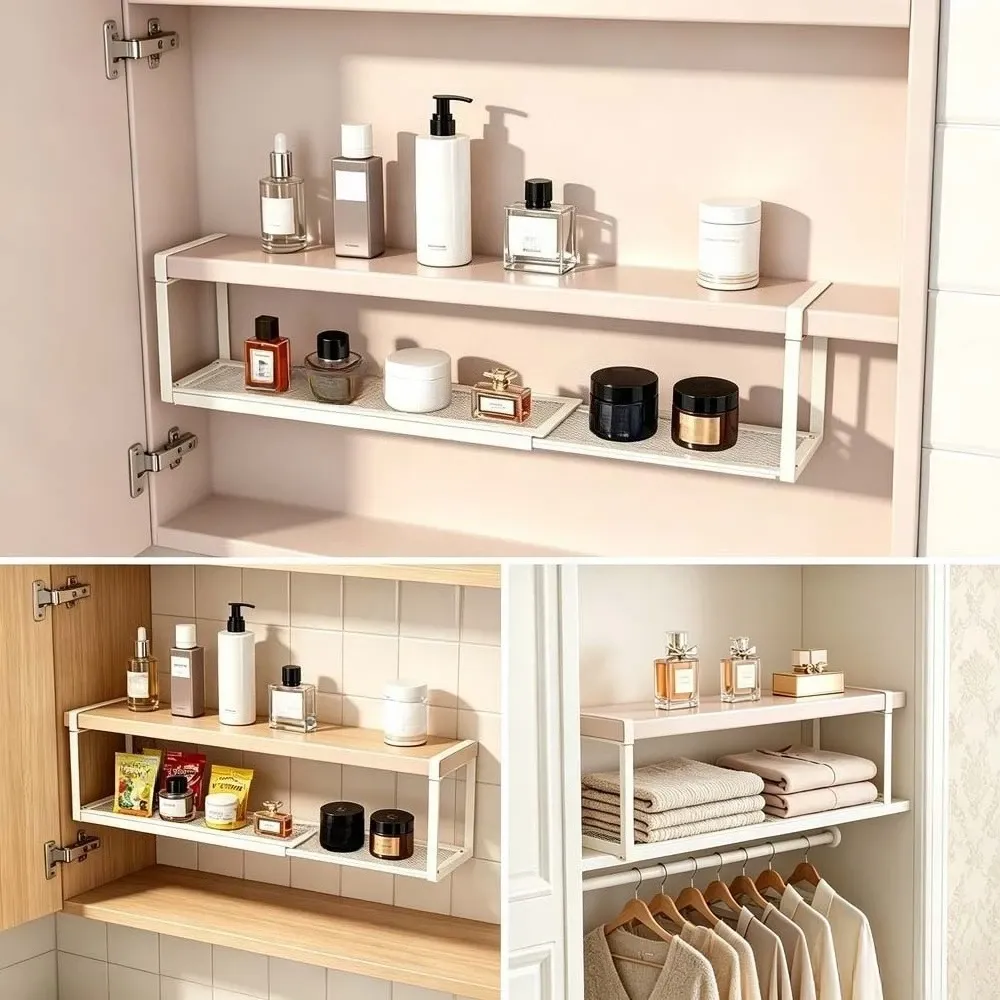 Étagère extensible pour organisation intérieure