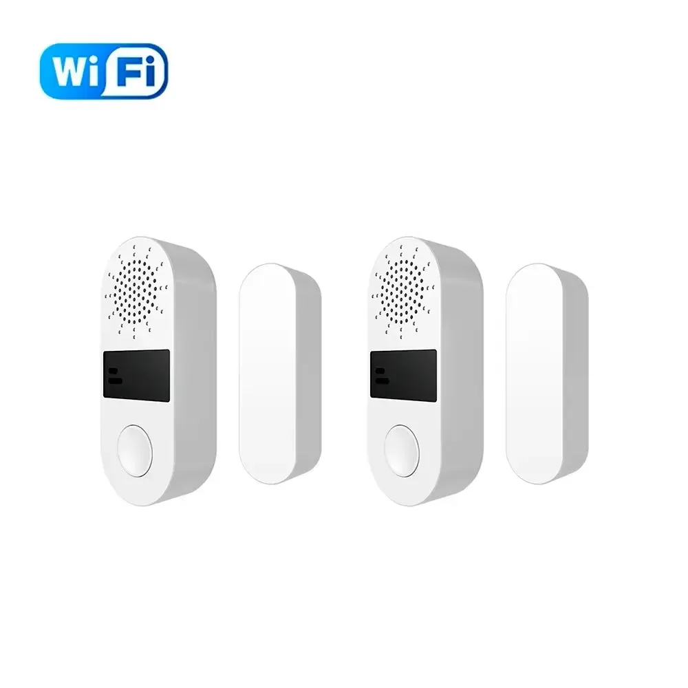 Capteur de porte intelligent Tuya WiFi, alarme sonore et lumineuse 130 dB, sans fil, compatible Smart Life et Alexa pour maison connectée, notifications en temps réel 9