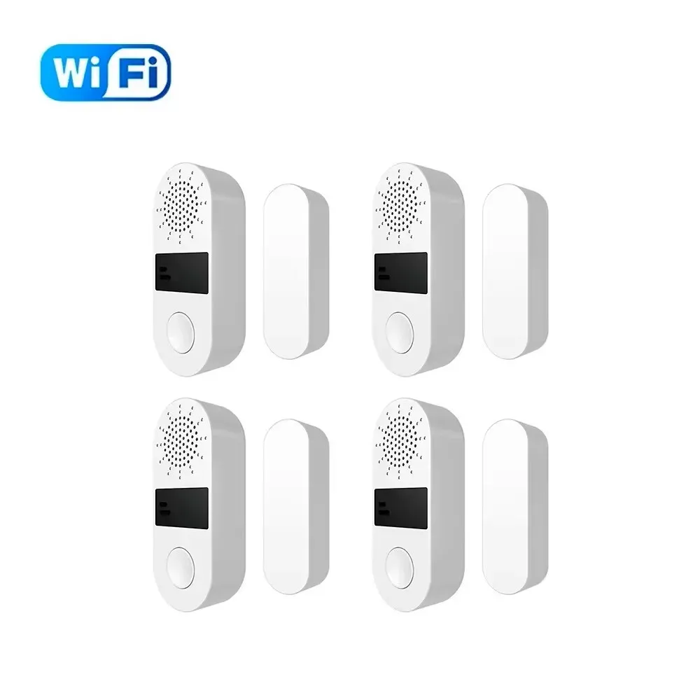 Capteur de porte intelligent Tuya WiFi, alarme sonore et lumineuse 130 dB, sans fil, compatible Smart Life et Alexa pour maison connectée, notifications en temps réel 8