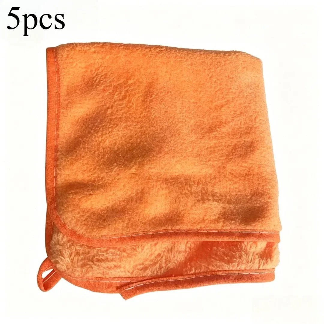 Serviette de nettoyage pour voiture en microfibre 30 x 60 cm, double couche, douce et à séchage rapide (lot de 1, 2, 3, 6 ou 10) 8