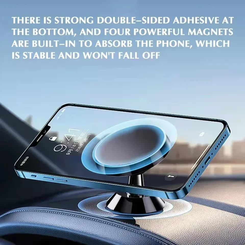 Support magnétique de téléphone pour voiture, support GPS pour iPhone 14, 13, 12 Pro, Xiaomi, Huawei, Samsung, OnePlus 2