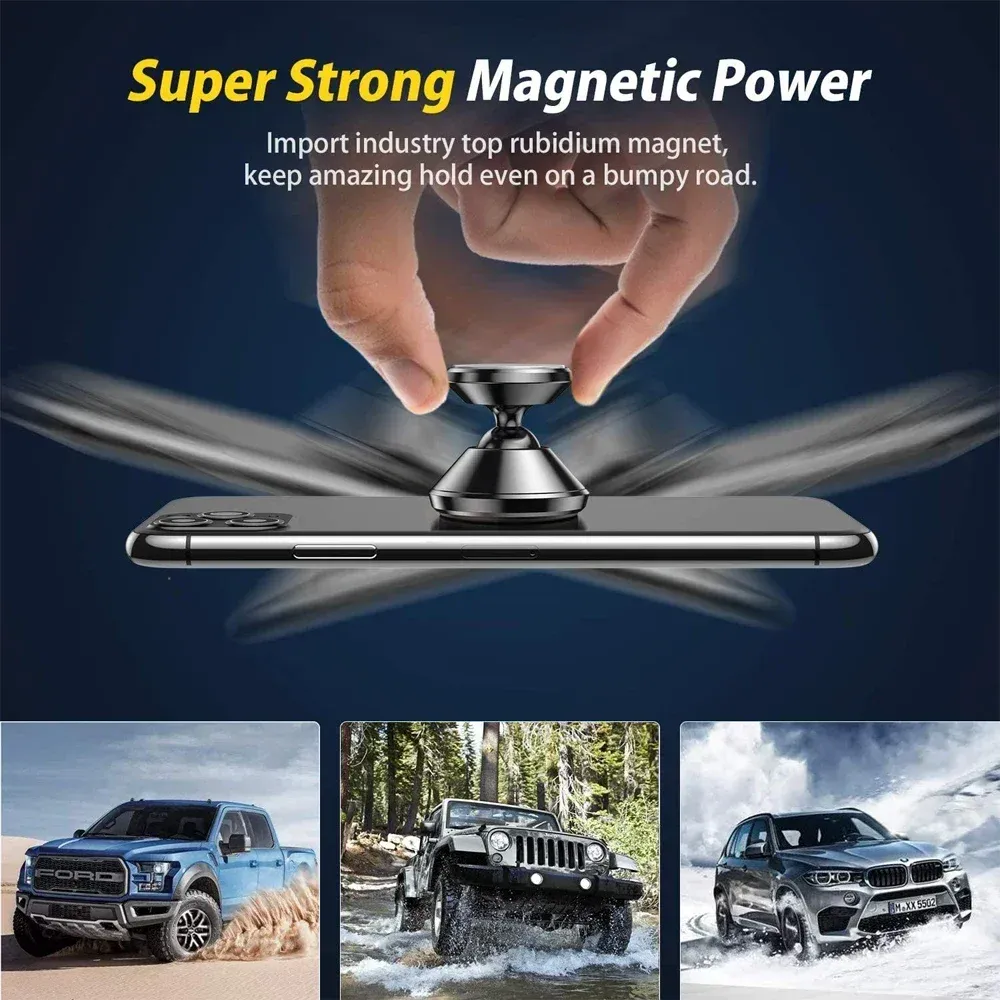 Support magnétique de téléphone pour voiture, support GPS pour iPhone 14, 13, 12 Pro, Xiaomi, Huawei, Samsung, OnePlus 6