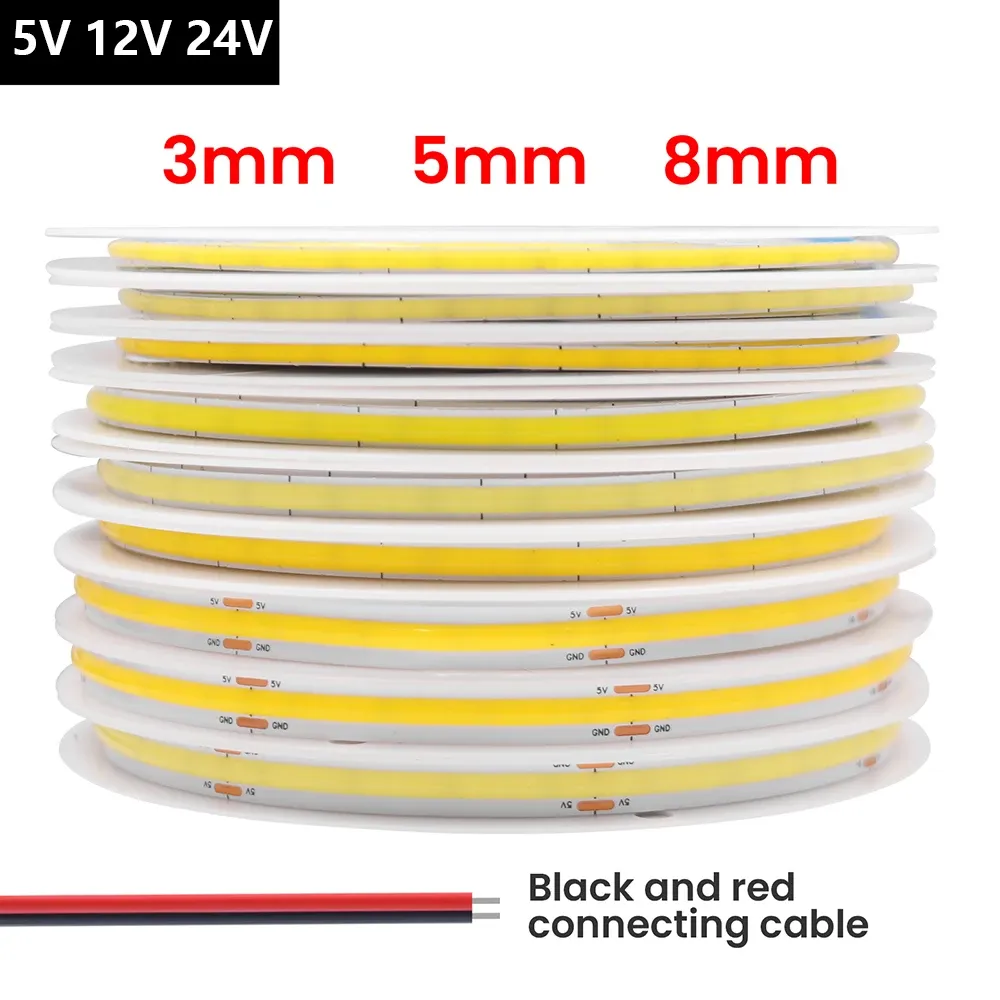 Détail de la bande lumineuse LED COB