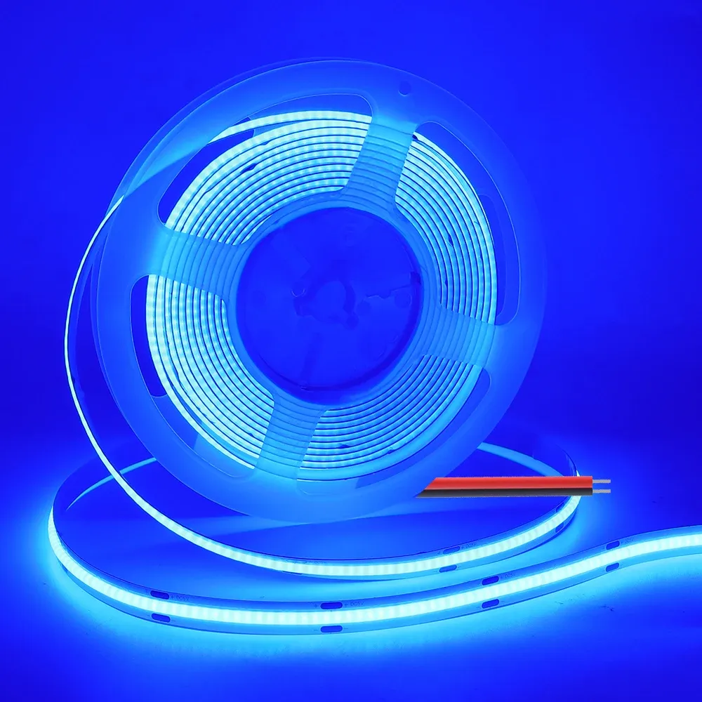 Ruban LED COB PCB, largeur 3 mm, 5 mm, 8 mm, 5 V, 12 V, 24 V, 320 LED/m, ruban souple haute luminosité, blanc neutre chaud, rouge, vert, bleu, 0,5 m, 5 m 12