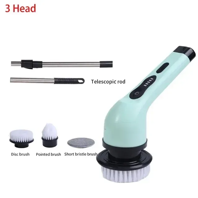 Brosse de nettoyage électrique rotative sans fil, multifonctionnelle et portable pour cuisine et salle de bain 11