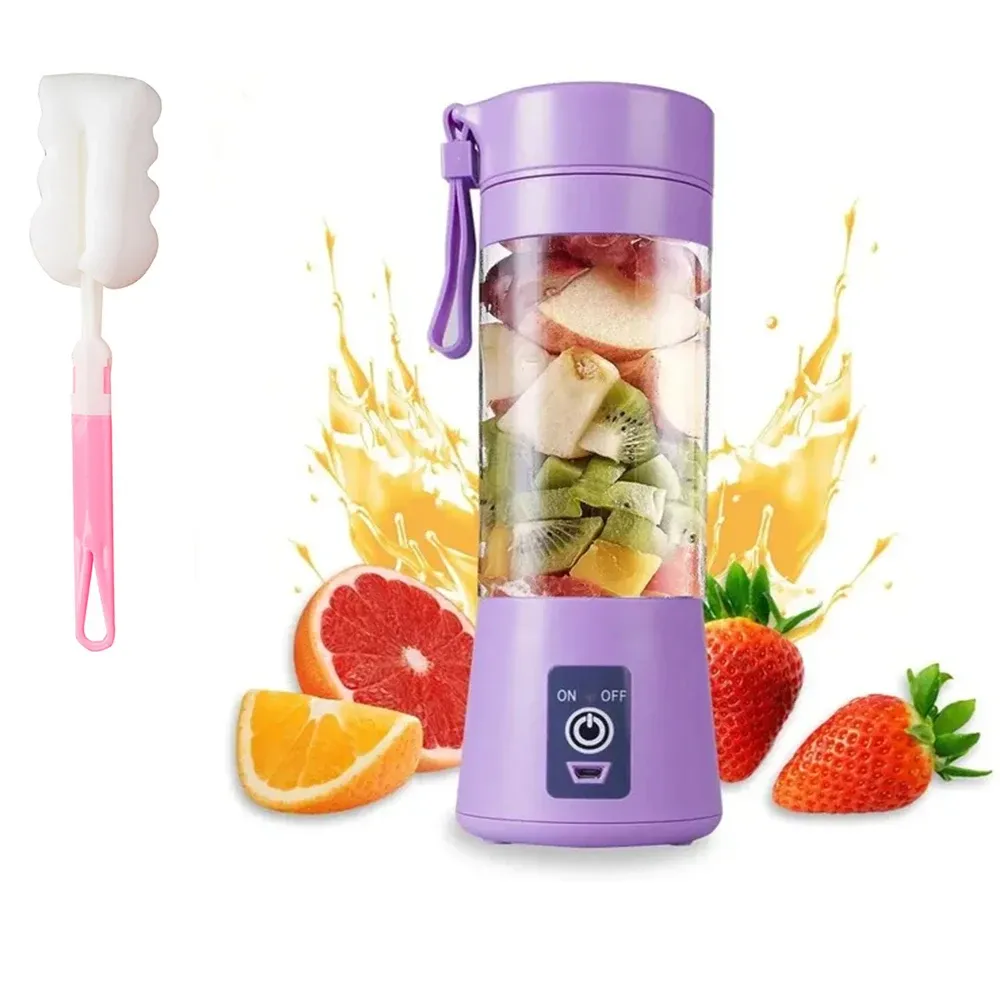 Mélangeur électrique portable JU479 avec mini bouteille, idéal pour milkshakes et fruits 12
