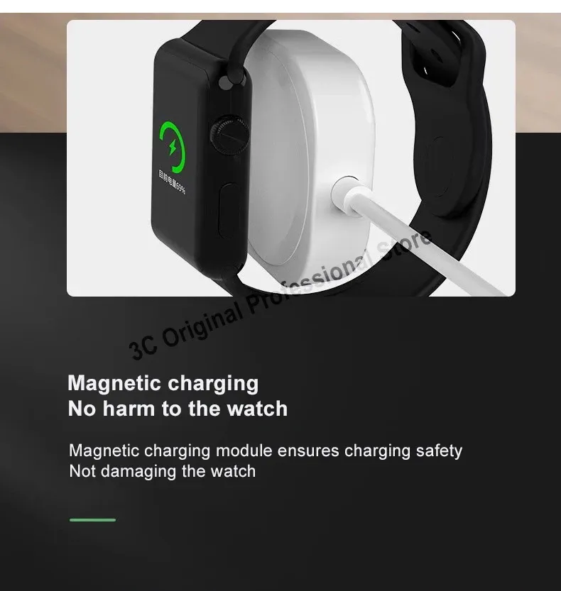 Chargeur magnétique sans fil en usage