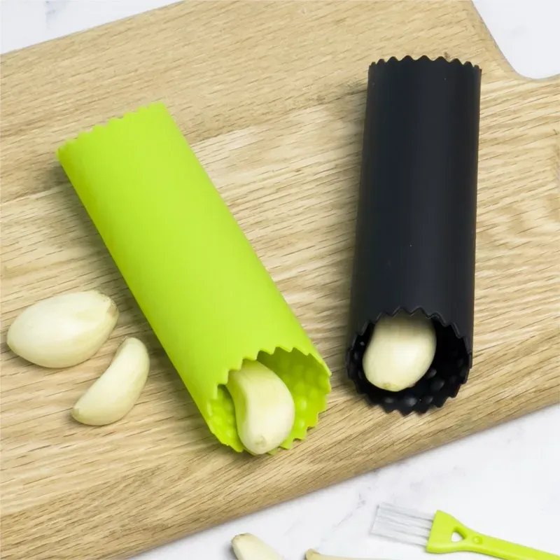 Éplucheur d'ail en silicone, non toxique et facile à utiliser 4