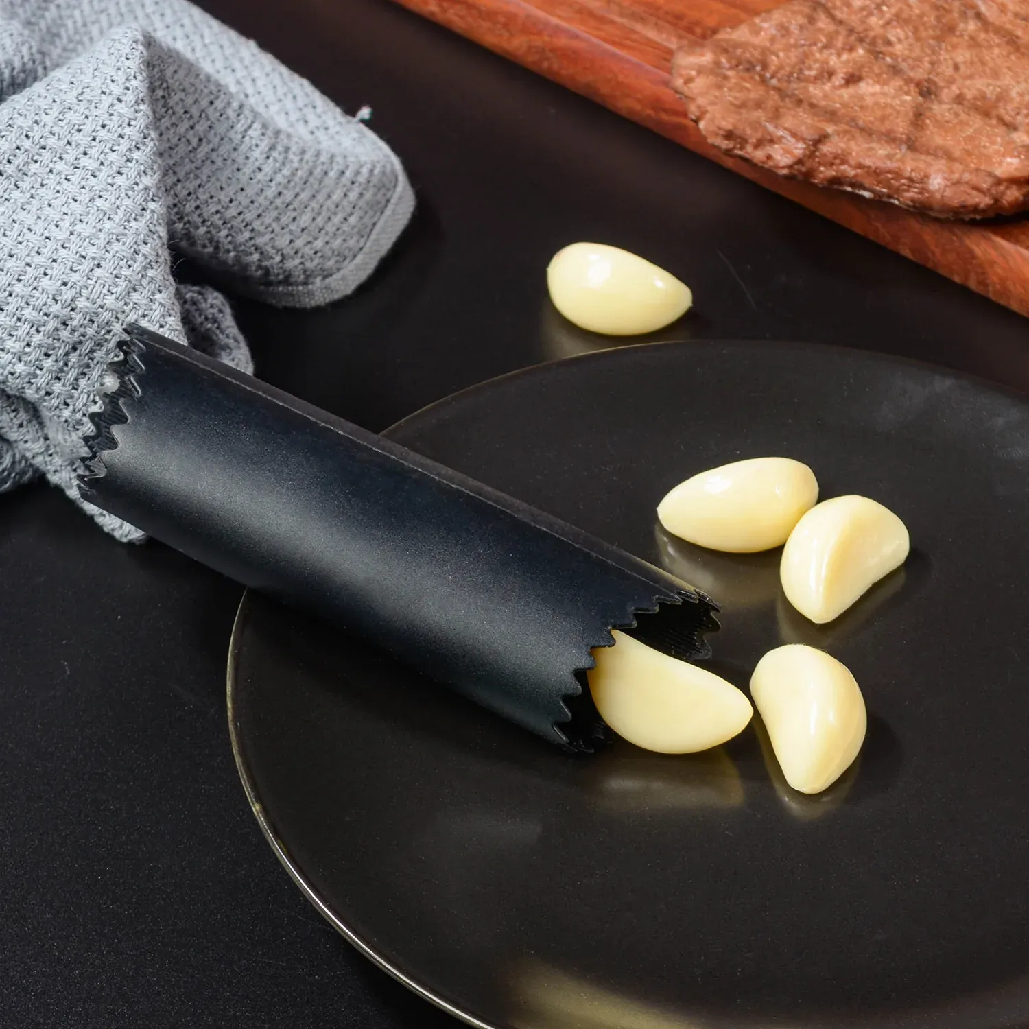 Éplucheur d'ail en silicone, pelage de l'ail