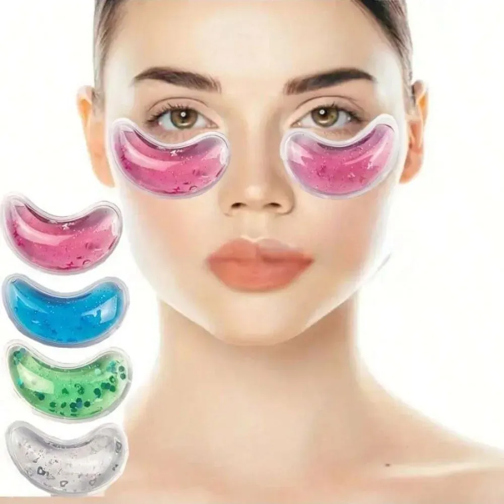 Masque oculaire en gel réutilisable chaud et froid pour la fatigue, les gonflements et les cernes 5